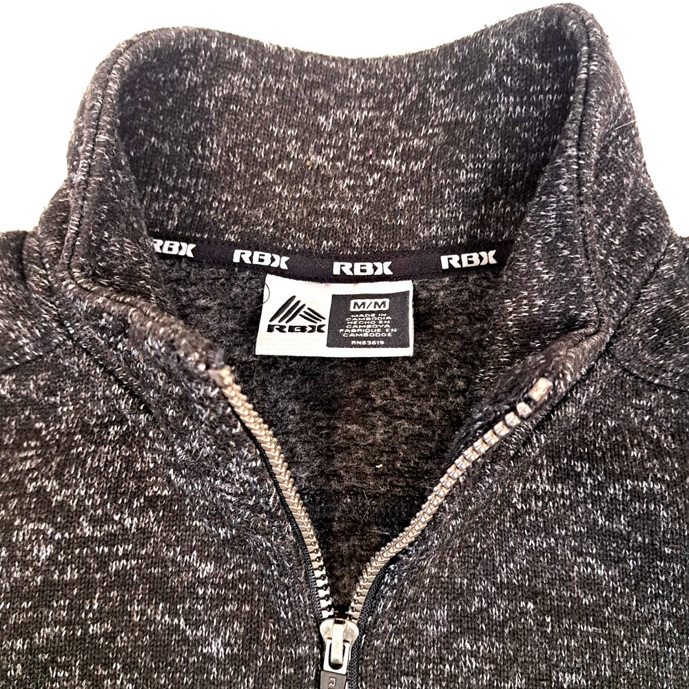 RBX 1/4 Zip Activewear Jacket Women's Medium Tweed Color Athleisure Activewear